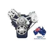 FORD FALCON MUSTANG WINDSOR AU 5.0L SERPENTINE PULLEY/ BRACKET CONVERSION-ALTERNATOR + POWER STEERING HIGH MOUNT - SPECIAL COBRA CONFIGURATION KIT